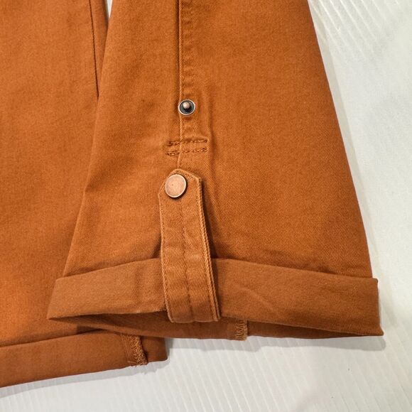 Womens Democracy Booty Lift AB Tech High Rise utility Pants sz 6 Rust Brown - Picture 6 of 7